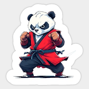 panda fighter Sticker